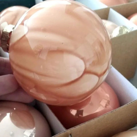 Vintage Holiday Collection  des fêtes Hand decorated Glass - Picture 2 of 3